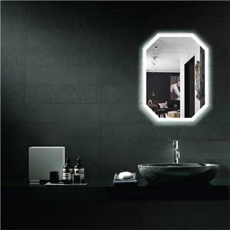 2020 nuevos diseños de venta superior espejo retroiluminado a prueba de agua personalizado espejo led tocado para baño