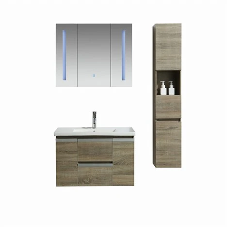 Mueble de baño moderno con espejo de melamina