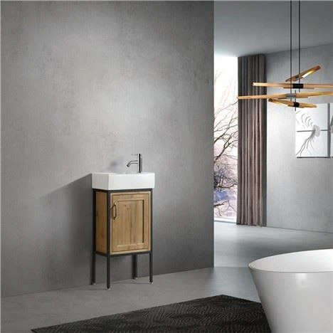 China Gabinete de baño de madera sólida