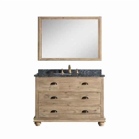 Antiguo mueble de baño de pintura de madera maciza