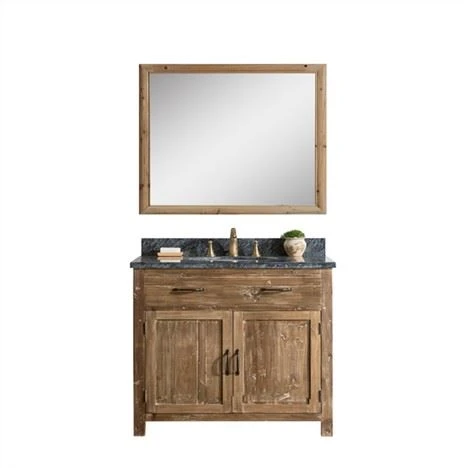 Diseño de gabinete de lavabo de baño de madera reciclada