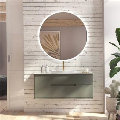 Mueble de baño verde claro