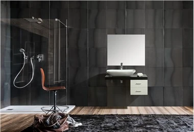 Mueble de baño moderno con chapa de melamina blanca