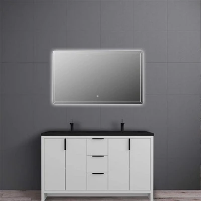 Tocador de baño blanco único