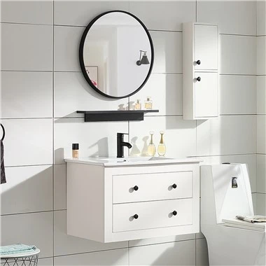 Mueble de baño sin pintura flotante blanco