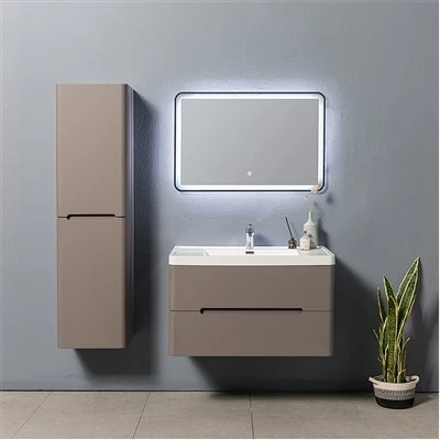 Mueble de baño moderno puro blanco