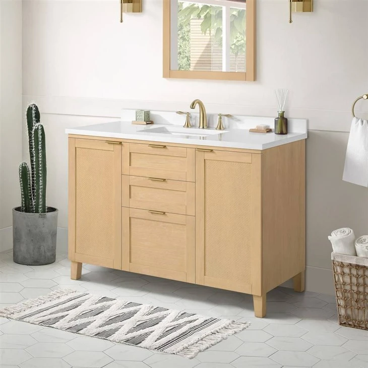 Cream-coloured Bathroom Vanity